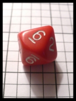 Dice : Dice - 10D - Red with White Numerals - Ebay Feb 2010